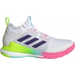 ADIDAS CRAZY FLIGHT MID FEMME BLANC MULTICOLORE