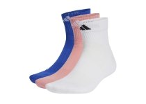 PACK 3 PAIRES CHAUSSETTES ADIDAS BLANC ROSE BLEU