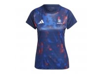 MAILLOT ECHAUFFEMENT FFHB EQUIPE FRANCE HANDBALL 2023 BLEU FEMME ADIDAS